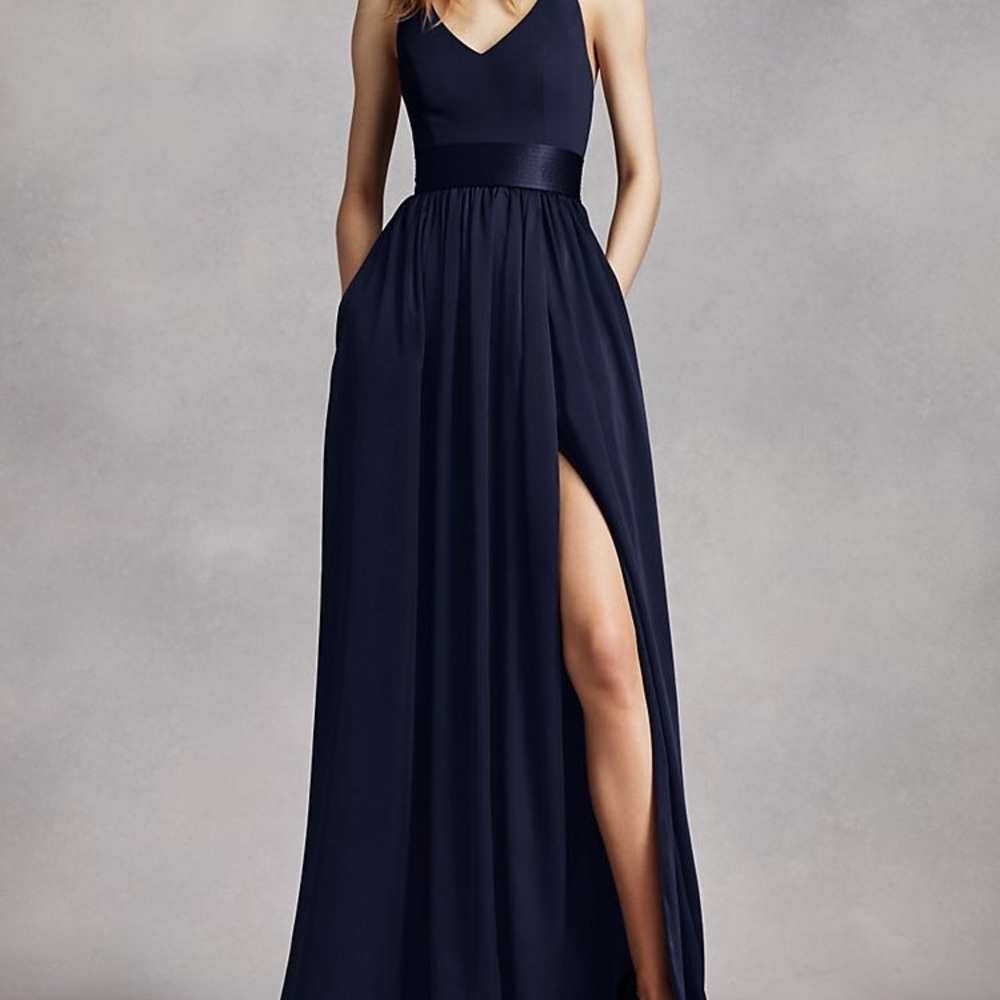 Long Black Formal Gown with Pockets!